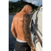 Tribal Figürlü 12 Saat Sonra Kararan Geçici Kol Dövme Tattoo