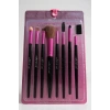 8li Pembe Ve Siyah Renk Makyaj Fırçası Set