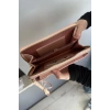 Açık Pembe Renk Deri Kadın Çanta