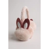 Açık Pembe Renk Kulak Figürlü Peluş Kulaklık