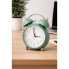 Açık Yeşil Renk Mini Dekoratif Işıklı Alarmlı Yuvarlak Masa Saati