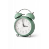 Açık Yeşil Renk Mini Dekoratif Işıklı Alarmlı Yuvarlak Masa Saati