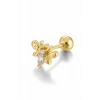 Altın Renk Arı Figürlü Cerrahi Çelik Tragus/Kıkırdak Küpe/Piercing (Tek)