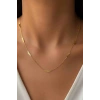 Altın Renk Boncuk Detaylı Kolye