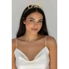 Altın Renk Bride Yazılı Taş Detaylı Taç