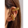 Altın Renk Çelik Ear Cuff (Çift)