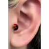 Altın Renk Cerrahi Çelik Ay Ve Yıldız Figürlü Tragus/Kıkırdak Küpe/Piercing (Tek)