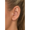 Altın Renk Cerrahi Çelik Tragus/Kıkırdak Küpe/Piercing (Tek)
