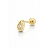 Altın Renk Damla Figürlü Cerrahi Çelik Tragus/Kıkırdak Küpe/Piercing (Tek)