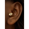Altın Renk Göz Figürlü Çelik Tragus/Kıkırdak Küpe/Piercing (Tek)