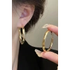 Altın Renk Halka Küpe 60MM (Çift)