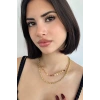 Altın Renk İkili Kolye