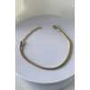 Altın Renk İnce Zincir Çelik Bileklik (Unisex)