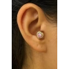 Altın Renk Kalp Figürlü Cerrahi Çelik Tragus/Kıkırdak Küpe/Piercing (Tek)