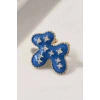 Altın Renk Köpek Figürlü Taş Detaylı 14K Altın Kaplama TX Ear Cuff (Tek)
