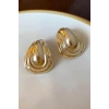 Altın Renk Metal Küpe (Çift)