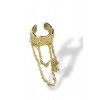 Altın Renk Sallantılı Ear Cuff (Tek)