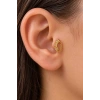 Altın Renk Sallantılı   Taşlı Cerrahi Çelik Tragus/Kıkırdak Küpe/Piercing (Tek)