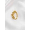 Altın Renk Sallantılı   Taşlı Cerrahi Çelik Tragus/Kıkırdak Küpe/Piercing (Tek)