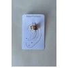 Altın Renk Taş Detaylı 14K Altın Kaplama TX Ear Cuff (Tek)