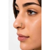 Altın Renk Taş Detaylı Cerrahi Çelik Deliksiz Kulak/Burun Piercing