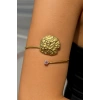 Altın Renk Taş Detaylı Tasarım Bileklik Kol Aksesuarı