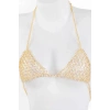 Altın Renk Taşlı Bikini Üstü /Bralet /Vücut Aksesuarı