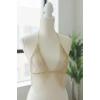 Altın Renk Taşlı Bikini Üstü /Bralet /Vücut Aksesuarı
