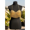 Altın Renk Taşlı Bikini Üstü /Bralet /Vücut Aksesuarı