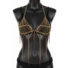Altın Renk Taşlı Bikini Üstü /Bralet /Vücut Aksesuarı