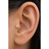 Altın   Renk  Taşlı Cerrahi Çelik Tragus/Kıkırdak Küpe/Piercing (Tek)