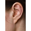 Altın Renk Taşlı Cerrahi Çelik Tragus/Kıkırdak Küpe/Piercing (Tek)
