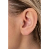 Altın Renk Taşlı Cerrahi Çelik Tragus/Kıkırdak Küpe/Piercing (Tek)