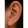 Altın   Renk  Taşlı Cerrahi Çelik Tragus/Kıkırdak Küpe/Piercing (Tek)