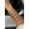 Altın Renk Taşlı Kelepçe Bileklik