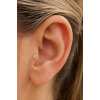 Altın Renk Taşlı Küçük Boy Cerrahi Çelik Tragus/Kıkırdak Küpe/Piercing (Tek)