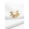 Altın Renk Taşlı Tx Ear Cuff/Kulak Aksesuarı (Tek)
