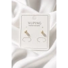 Altın Renk Tek Taş Xuping Küpe (Çift)
