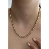 Altın Renk Top Detaylı Çelik VİP Xuping Kolye