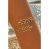 Altın Renk Yaprak Figürlü Pazu Bilekliği/ Kol Aksesuarı