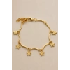 Altın Renk Yıldız Figürlü Bileklik