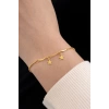 Altın Renk Yıldız Figürlü Çelik Bileklik