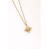 Altın Renk Yıldız Figürlü Çelik Kolye