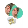 Altın Renk Yıldız Figürlü Küpe Set