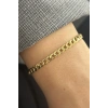 Altın Renk Zincir Çelik Bileklik (Unisex)