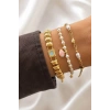 Altın  Renk  Zincir Detaylı 3lü Bileklik Set