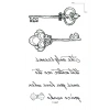 Anahtar Yazılı Mini Geçici Dövme Tattoo