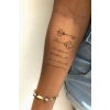 Anahtar Yazılı Mini Geçici Dövme Tattoo