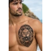 Aslan Büyük Dövme Geçici Tattoo