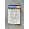 Aslan Desenli Boyama Seti